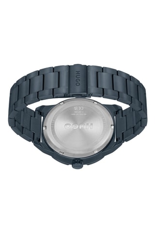 Stalen Quartz Horloge - Chronograaf - Donkerblauw