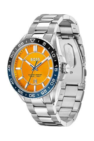 Stalen Quartz Horloge - Zilverkleurig en Zwart