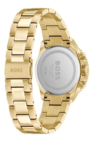 Stalen Doublé Goud Quartz Horloge - Chronograaf - Goudkleurig