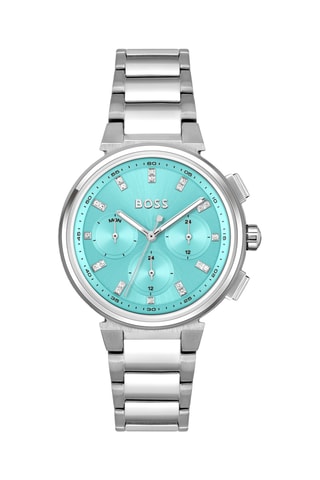 Stalen Quartz Horloge - Chronograaf - Zilverkleurig