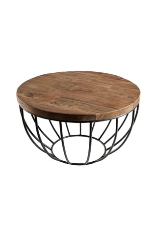 Table basse - Naturel et noir