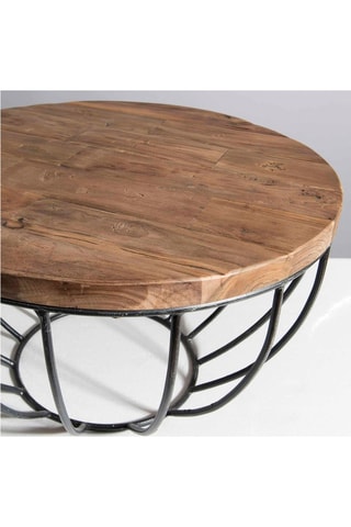 Table basse - Naturel et noir