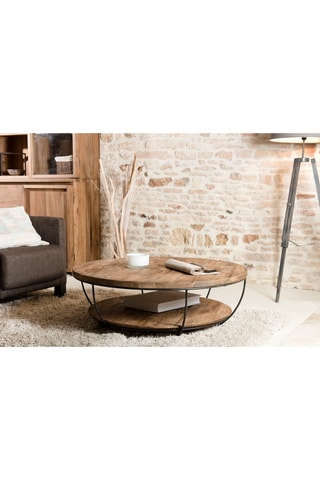 Table basse - Naturel et noir