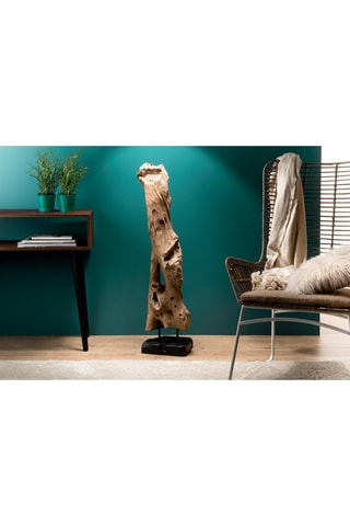 Branche décorative en teck M - Naturel