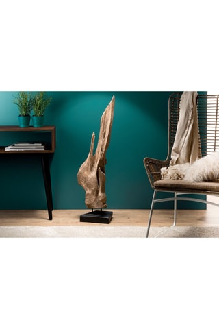 Branche décorative en teck M - Naturel