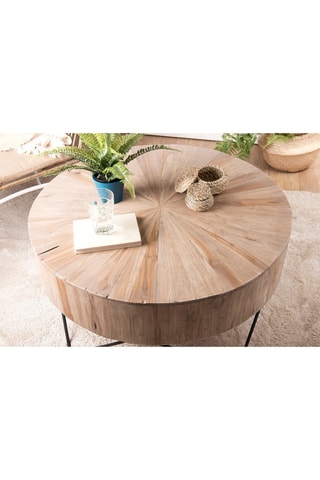 Table basse - Naturel et noir