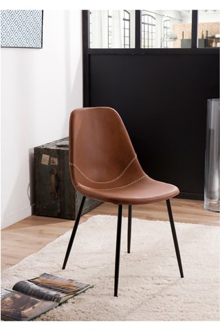 2 chaises Tom - Marron