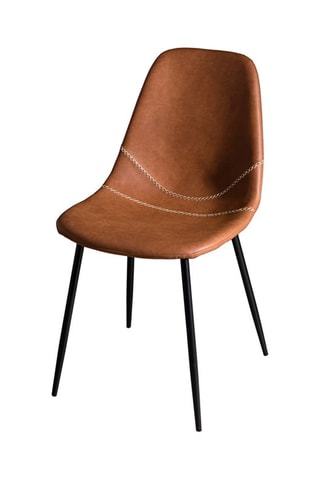 2 chaises Tom - Marron