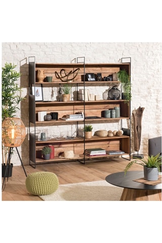 Bibliothèque - Naturel et gris