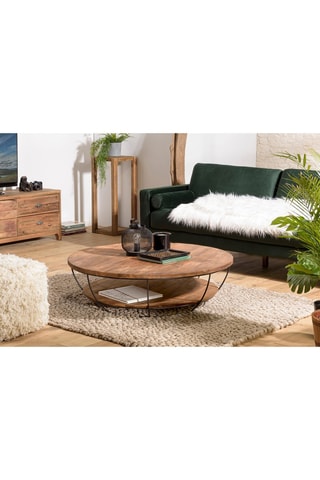 Table basse - Naturel et noir