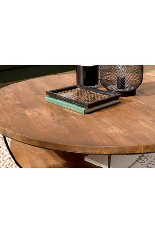 Table basse - Naturel et noir