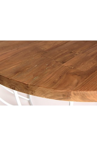 Table basse - Naturel et blanc