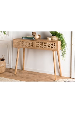 Console 2 tiroirs - Naturel