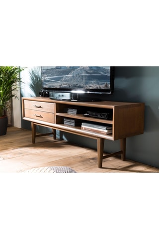 Meuble TV 2 tiroirs - Naturel