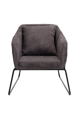 Fauteuil - Gris foncé et noir