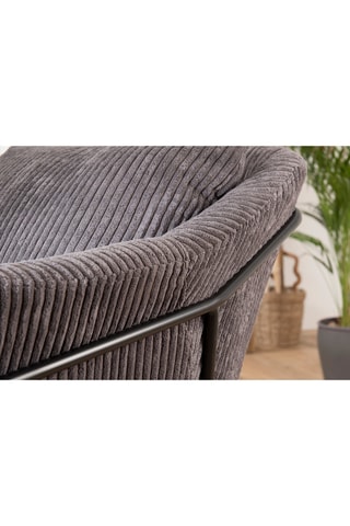 Fauteuil - Gris foncé et noir
