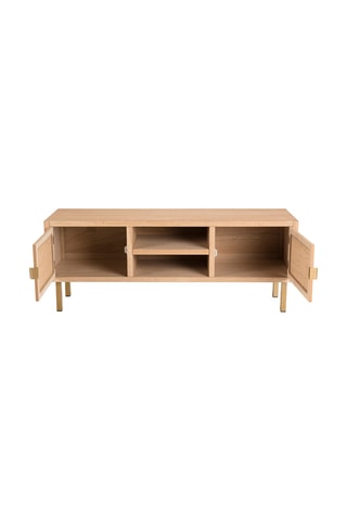 Meuble TV 2 portes - Naturel