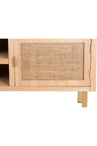 Meuble TV 2 portes - Naturel