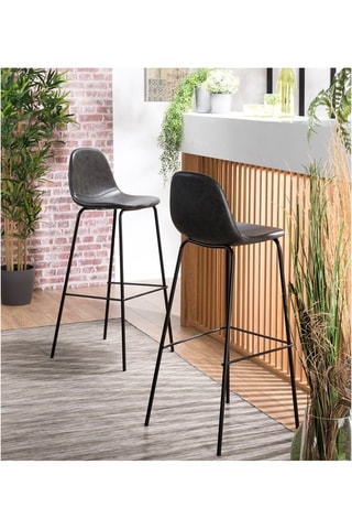 2 tabourets de bar - Noir