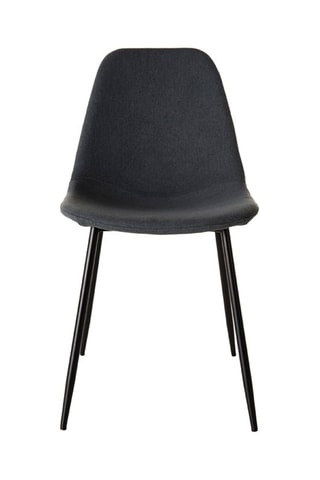2 chaises Tom - Gris foncé et noir