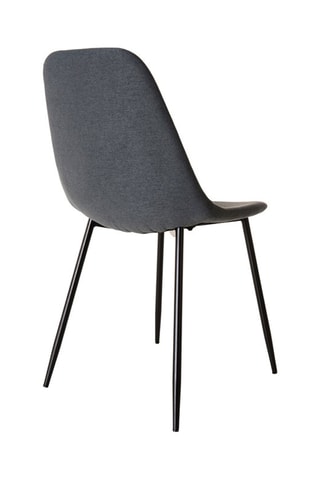 2 chaises Tom - Gris foncé et noir