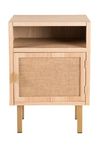 Table de chevet 1 porte - Imitation bois