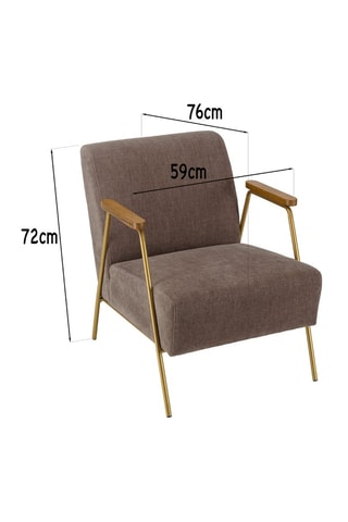 Fauteuil lounge - Taupe