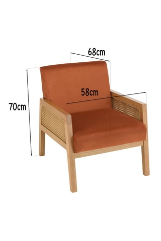 Fauteuil - Orange foncé