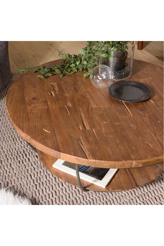 Table basse - Naturel et noir