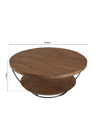 Table basse - Naturel et noir