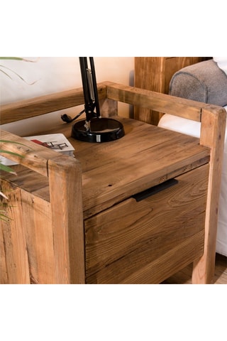 Table de chevet 1 tiroir - Naturel
