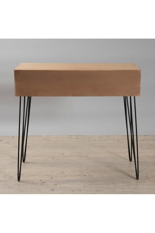 Console 2 tiroirs - Imitation bois