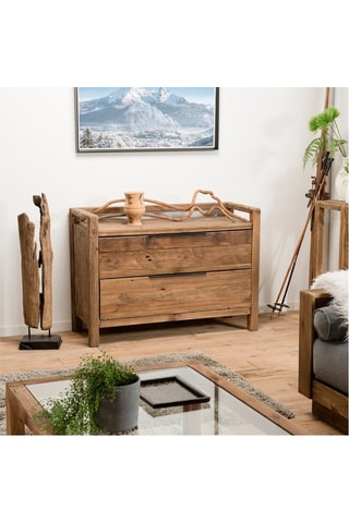 Commode 2 tiroirs - Naturel