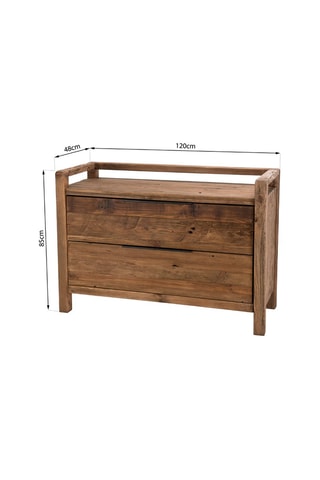 Commode 2 tiroirs - Naturel