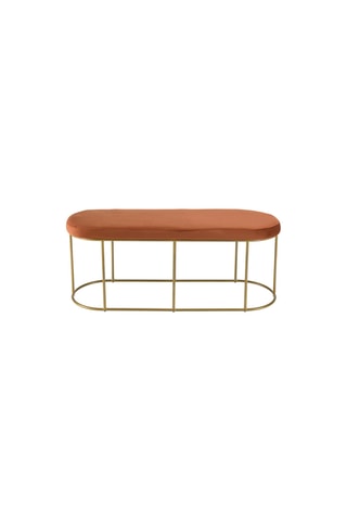 Banc - Orange foncé et doré