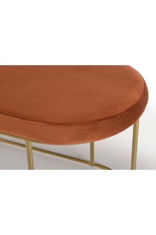 Banc - Orange foncé et doré