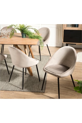 2 chaises Tom - Taupe