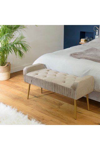 Banc de lit - Taupe