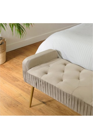 Banc de lit - Taupe