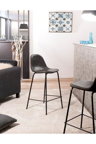 2 tabourets de bar - Anthracite