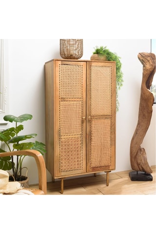 Meuble haut 2 portes Isa - Naturel