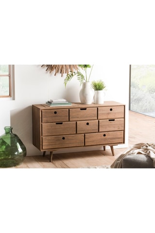 Commode 8 tiroirs - Naturel