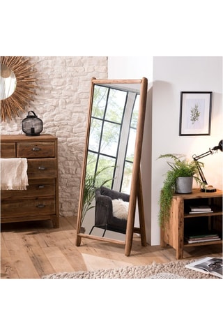 Miroir sur pieds - Naturel