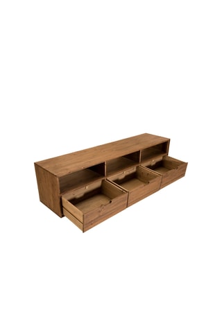 Meuble TV 3 tiroirs - Naturel