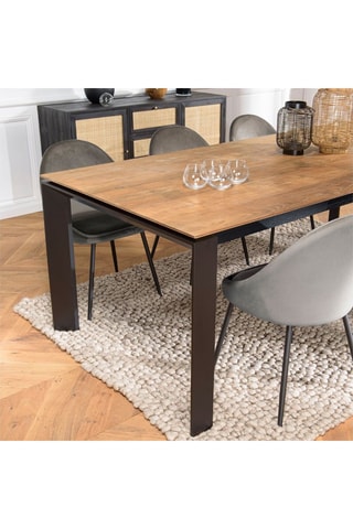 Table extensible Maxence - Naturel et noir