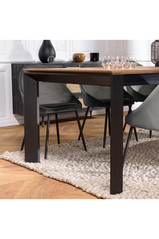 Table extensible Maxence - Naturel et noir