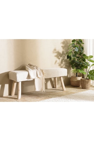 Banc - Ecru et naturel