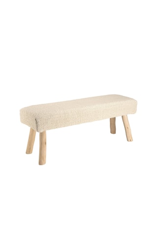 Banc - Ecru et naturel