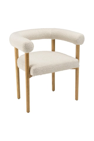 Chaise - Blanc et naturel