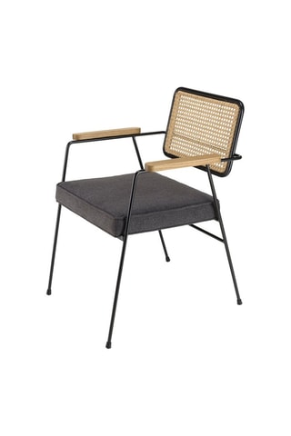 Fauteuil - Gris et naturel
